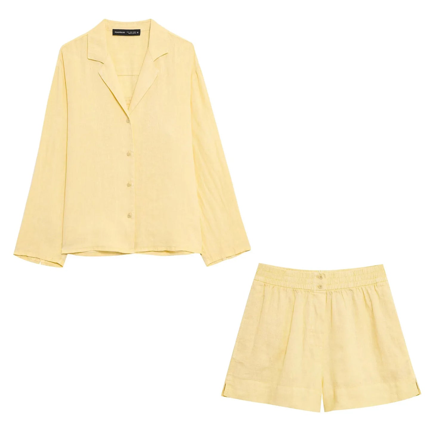 Yellow Summer shorts co ord set