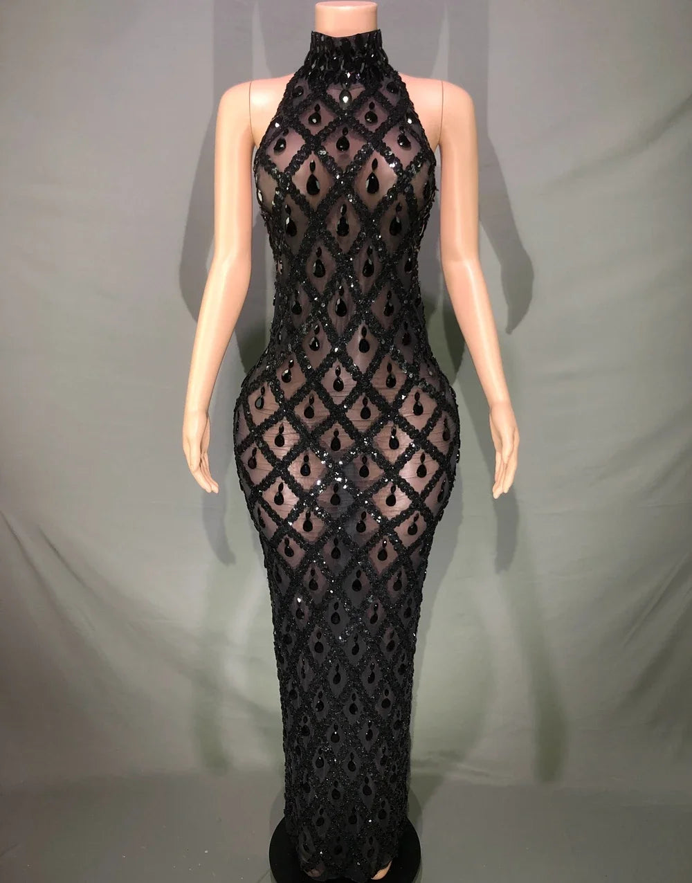 Sparkly Rhinestones Bodycon Dress