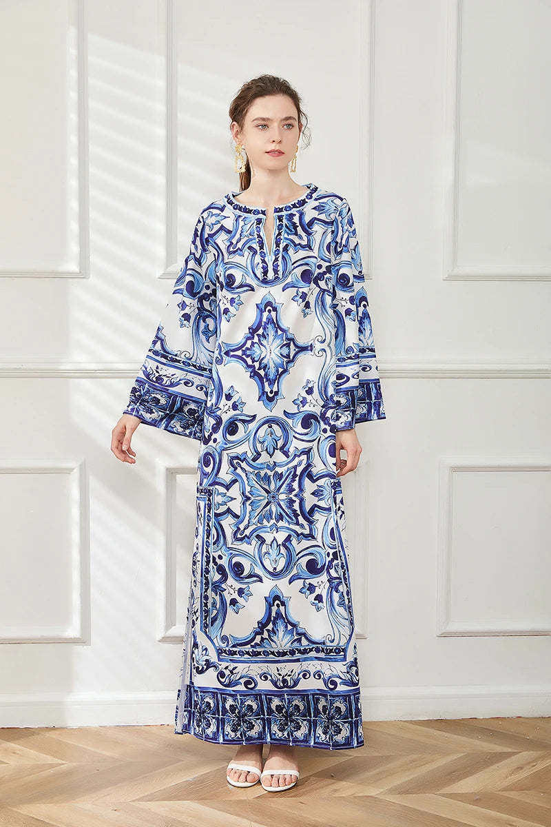 Blue white Porcelain Print