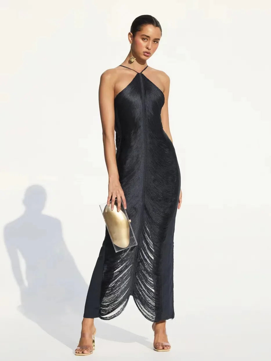 Sexy Silk Tassel Sirens Dress