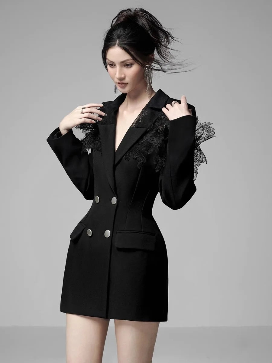 3D Splicing Stand Out Blazer Premium