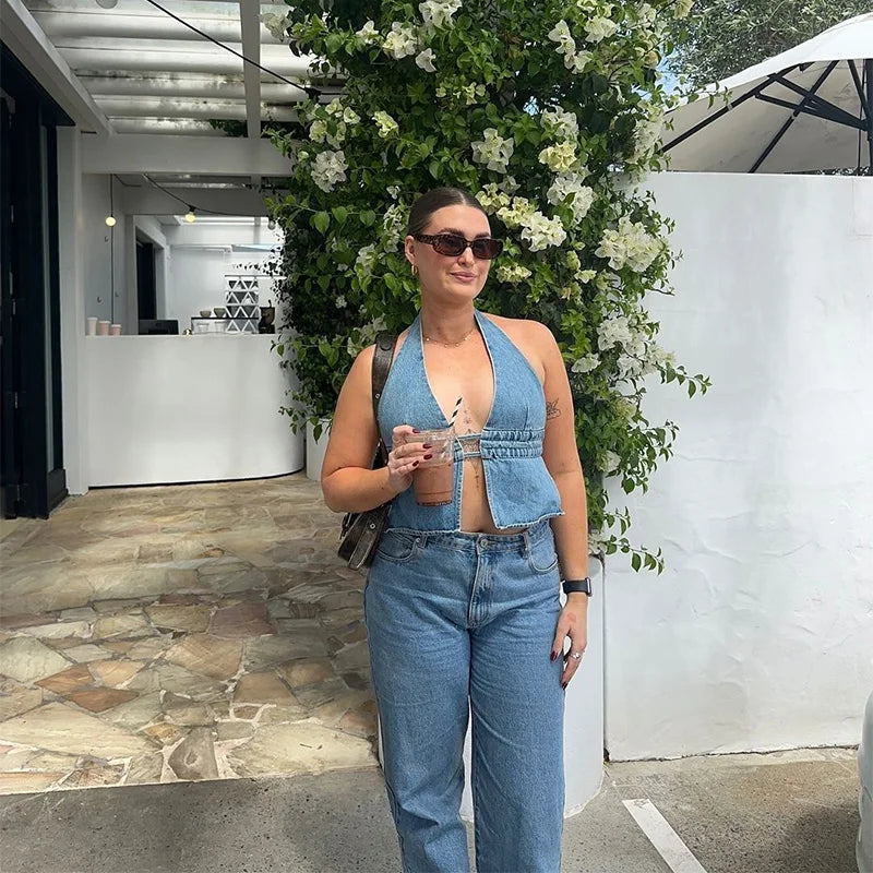 Denim Top Brand Mini