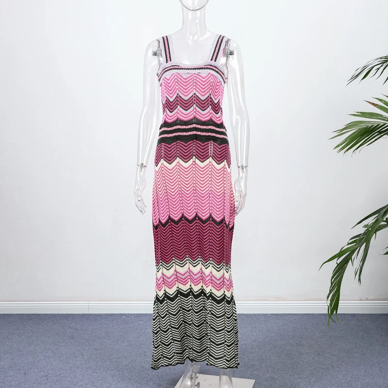 Striped Knitted Dress
