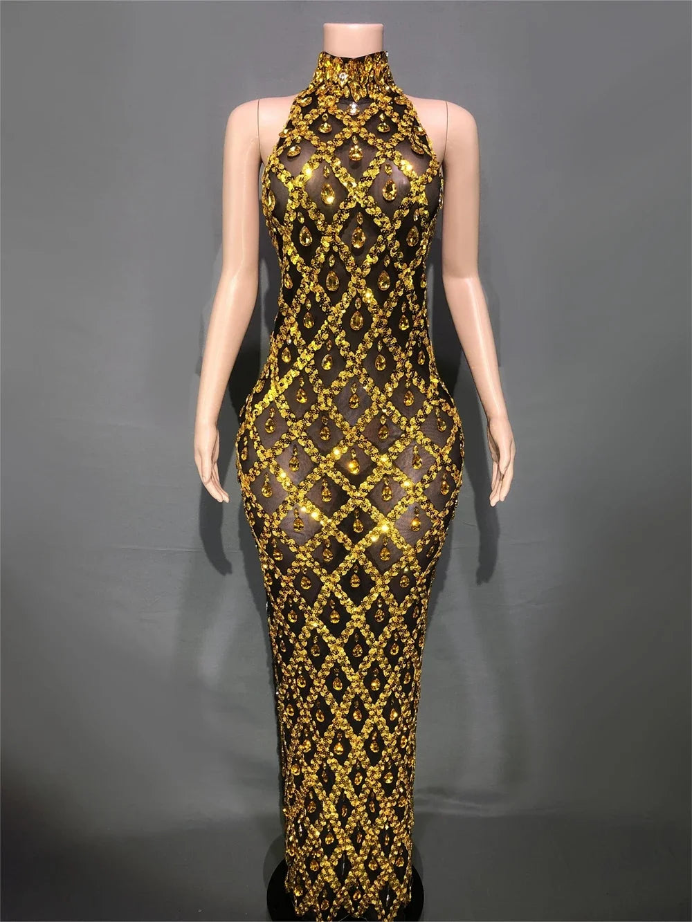 Sparkly Rhinestones Bodycon Dress
