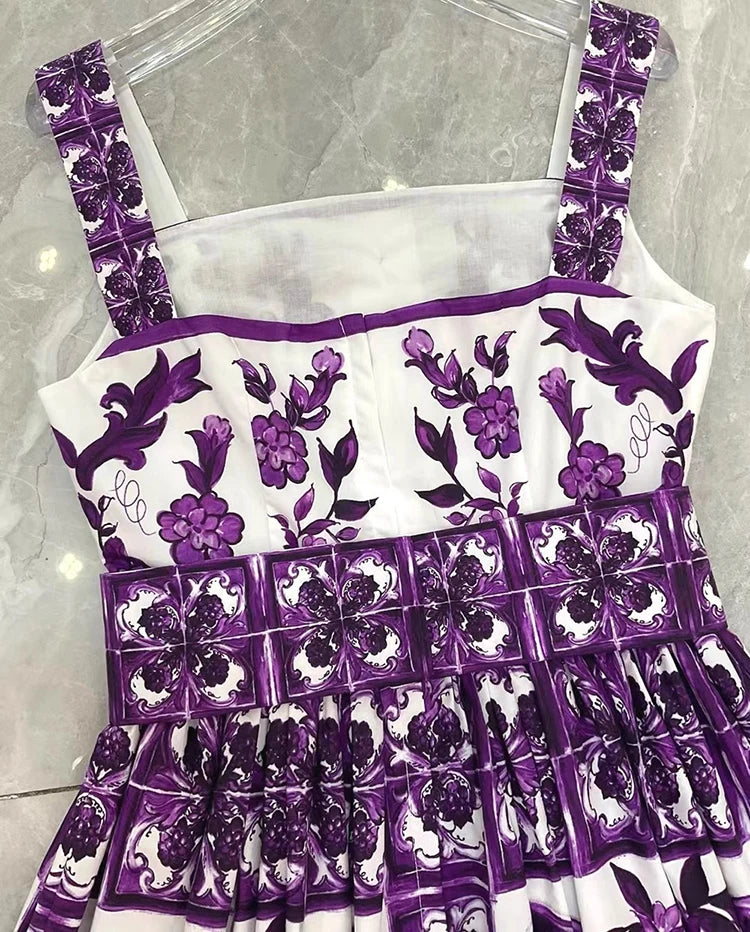 Square neck Dolce purple violet dream