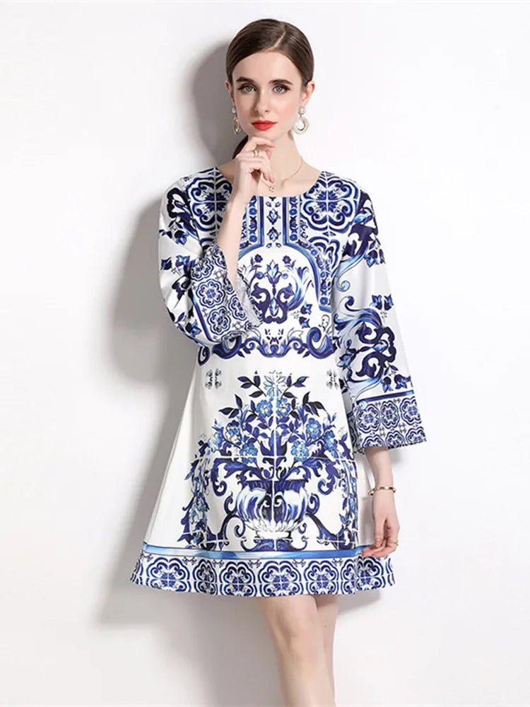 Vintage Posh Porcelain Pattern Dolce Dress