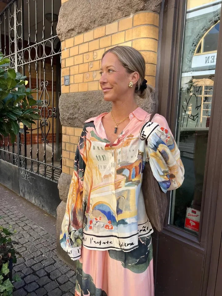 Print Pink Hawaii Shirt