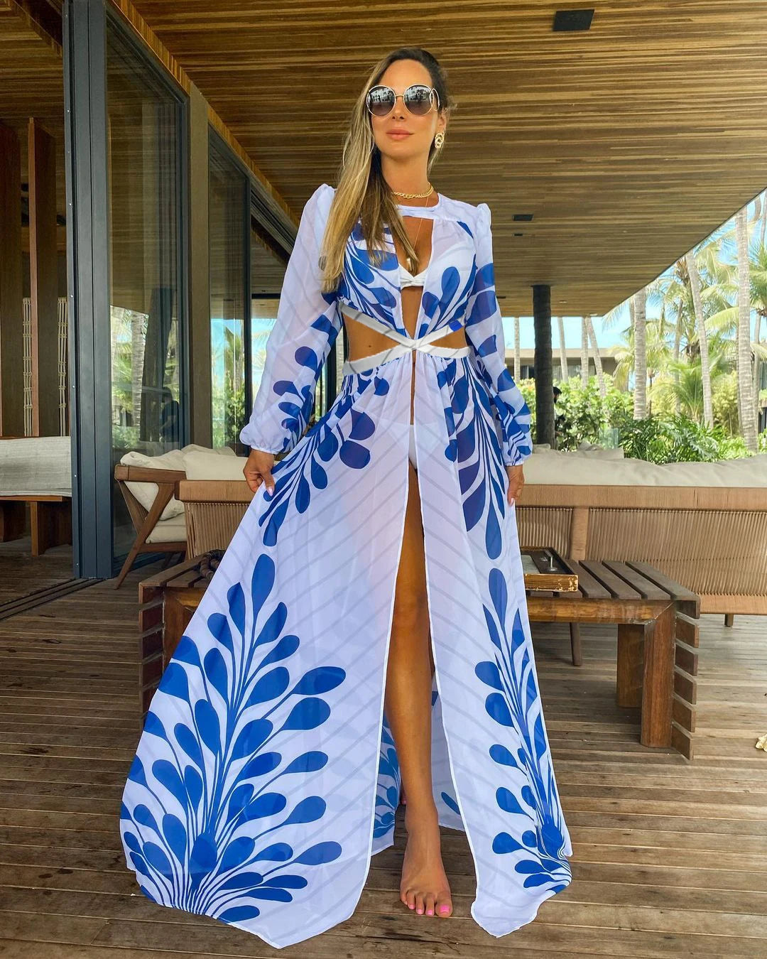 Nouveaux cache-maillots de plage pour femmes, sarong blanc