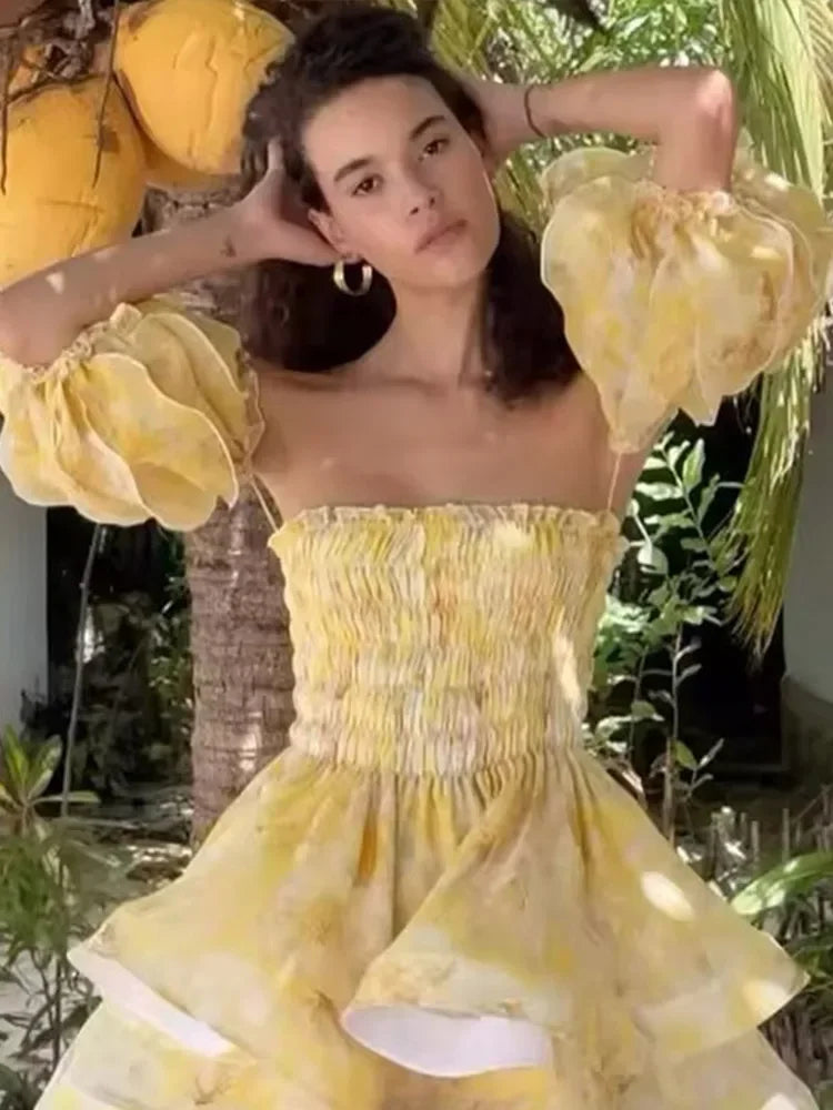 1 Luxury Off Shoulder Ruffle dress