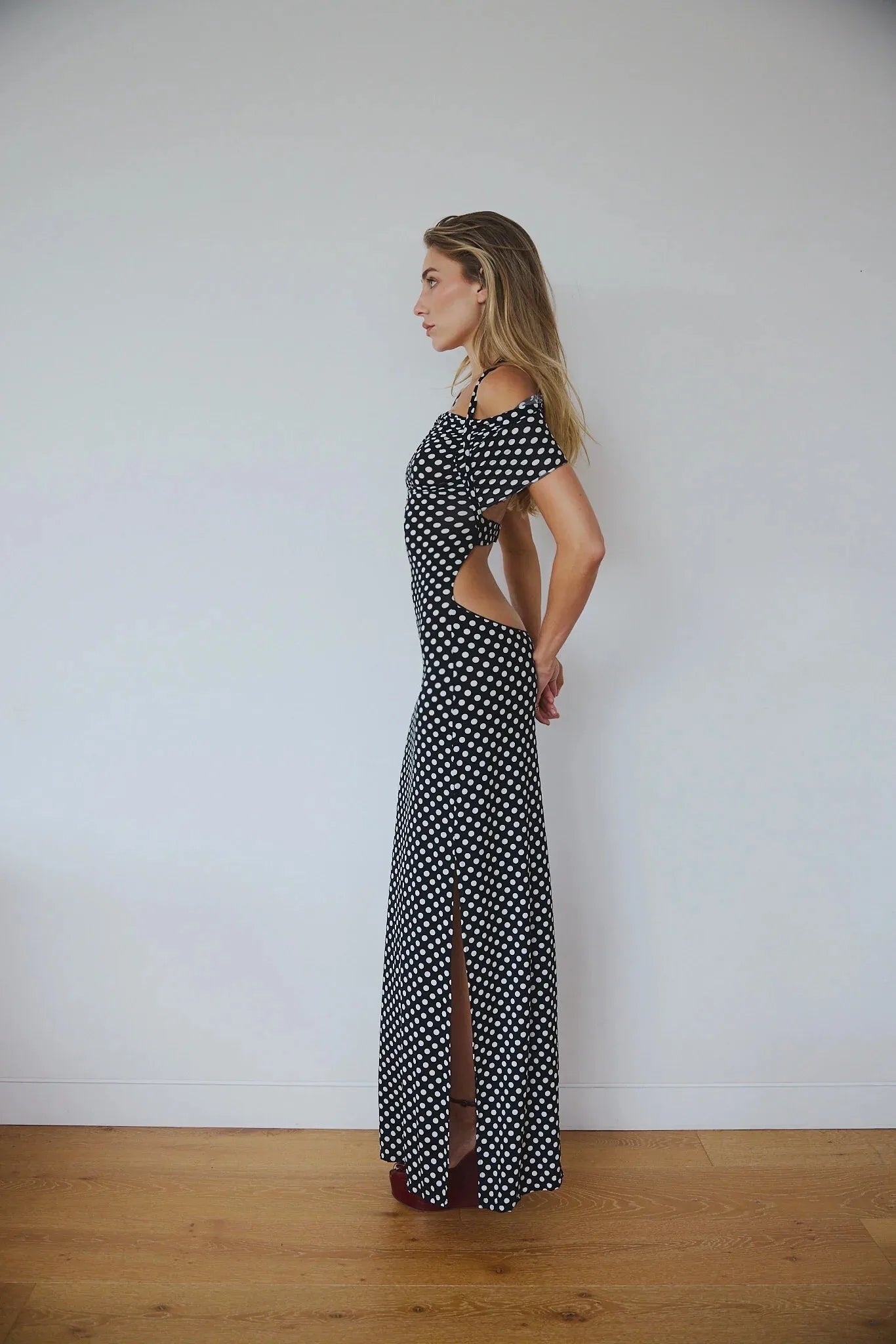 Dreamy Backless Polka Dots