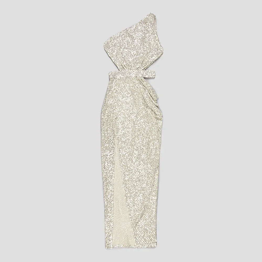 Glamourous Summer Party Dress cut out