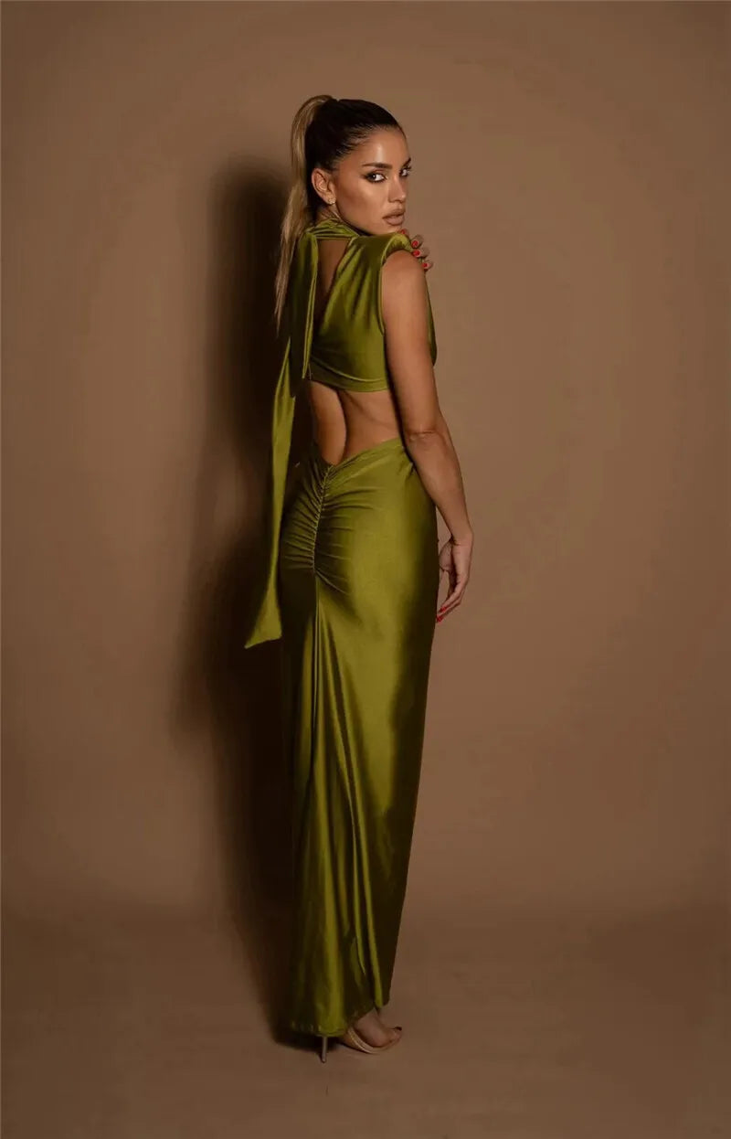 twisted cut out dress