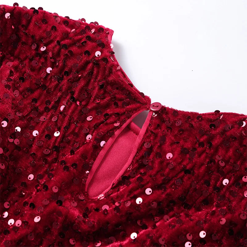 Patchworkkleid Federn Premium Kollektion