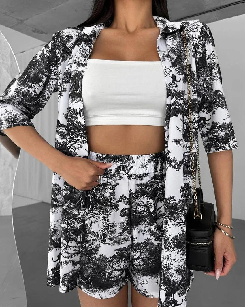 Summer Soft Shorts Set