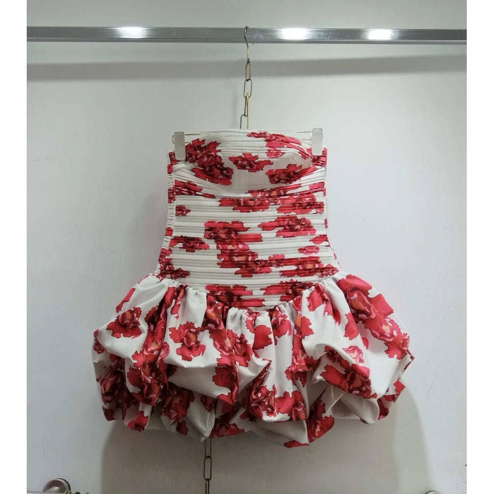 Australian Luxury Puffy Ruffle Dress