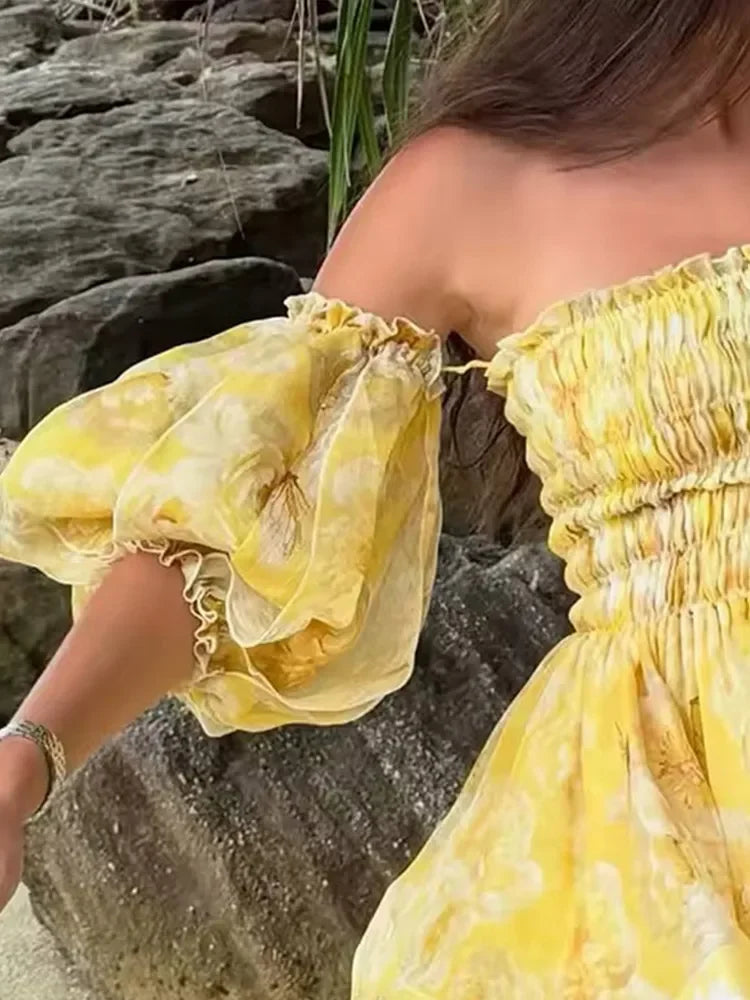 1 Luxury Off Shoulder Ruffle dress