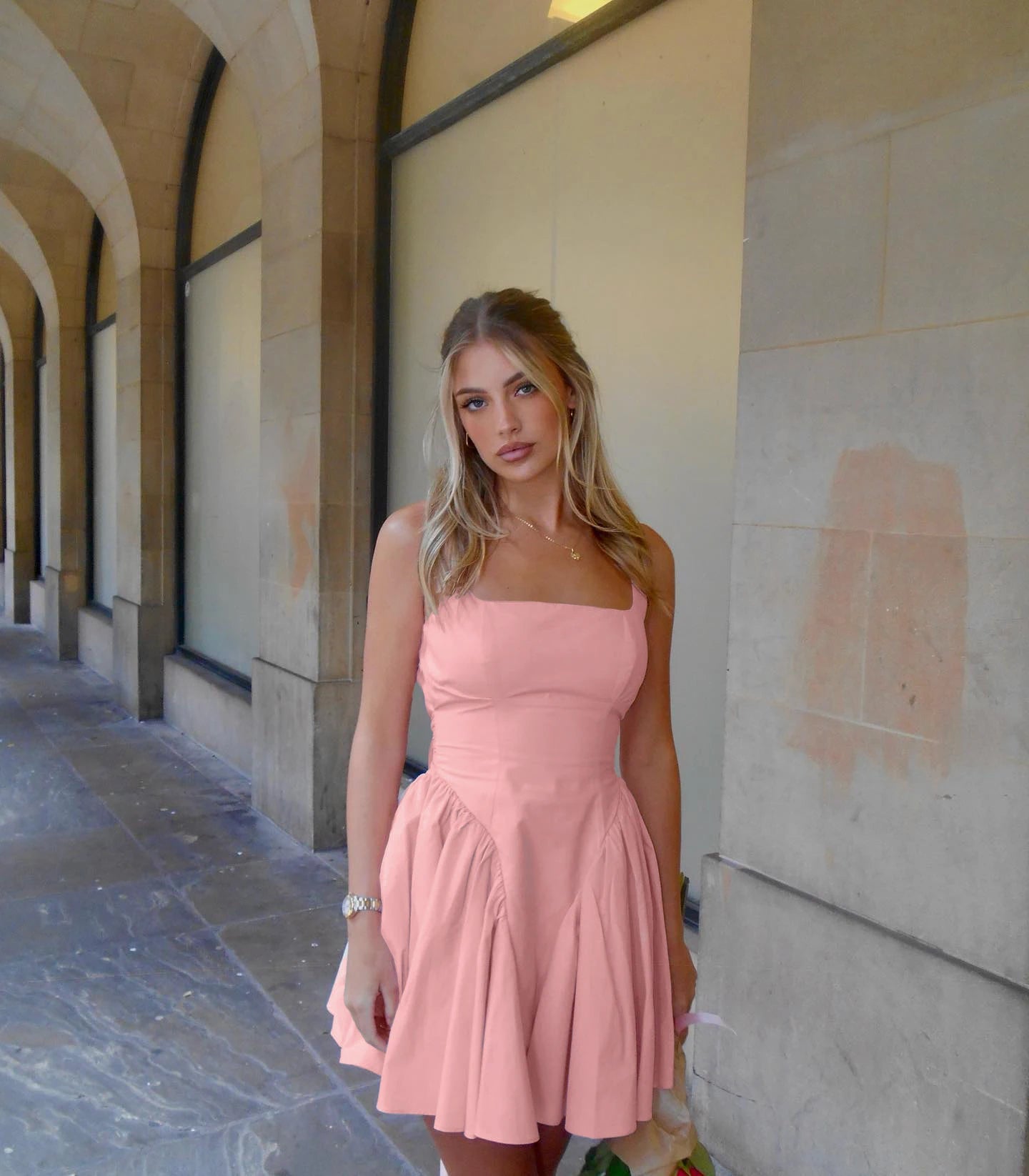 Mini Backless Trendy A Line