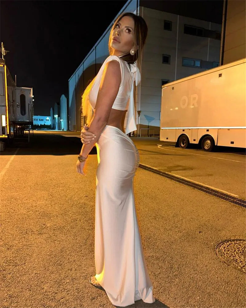 twisted cut out dress