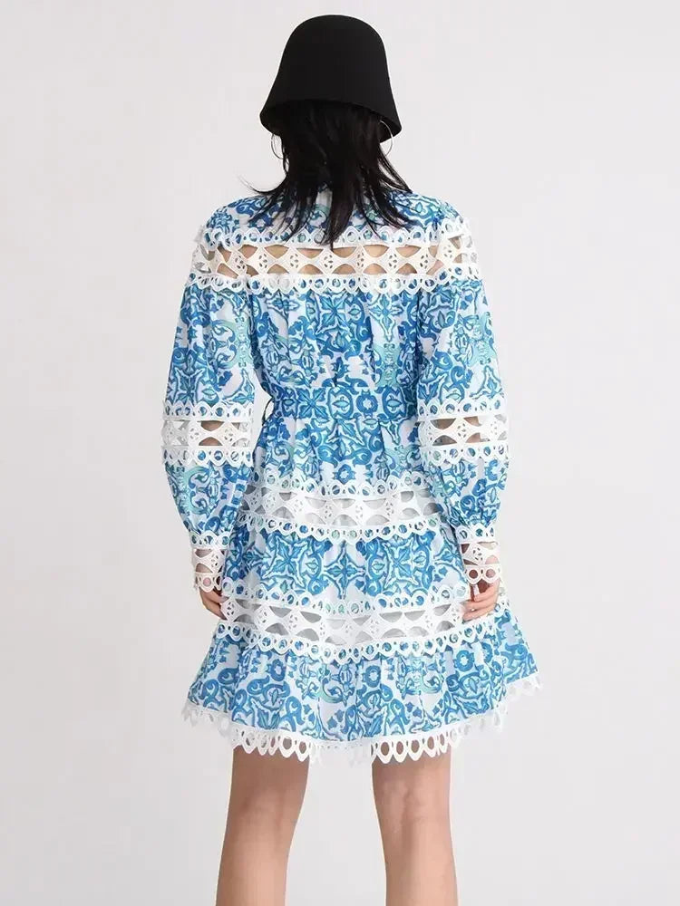 Vintage Court Style Lace Dress