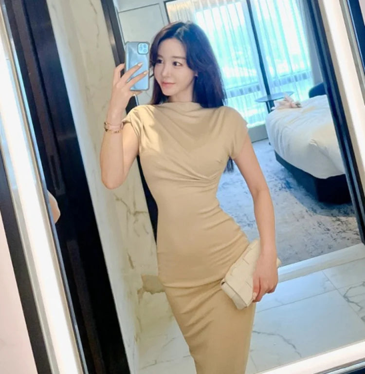 Summer New Short Sleeve Women Folds Casual Charm