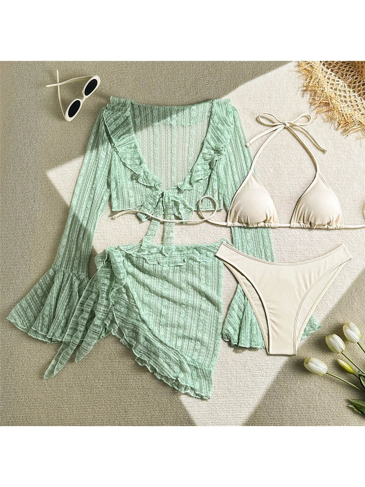 4PCS Bikini set
