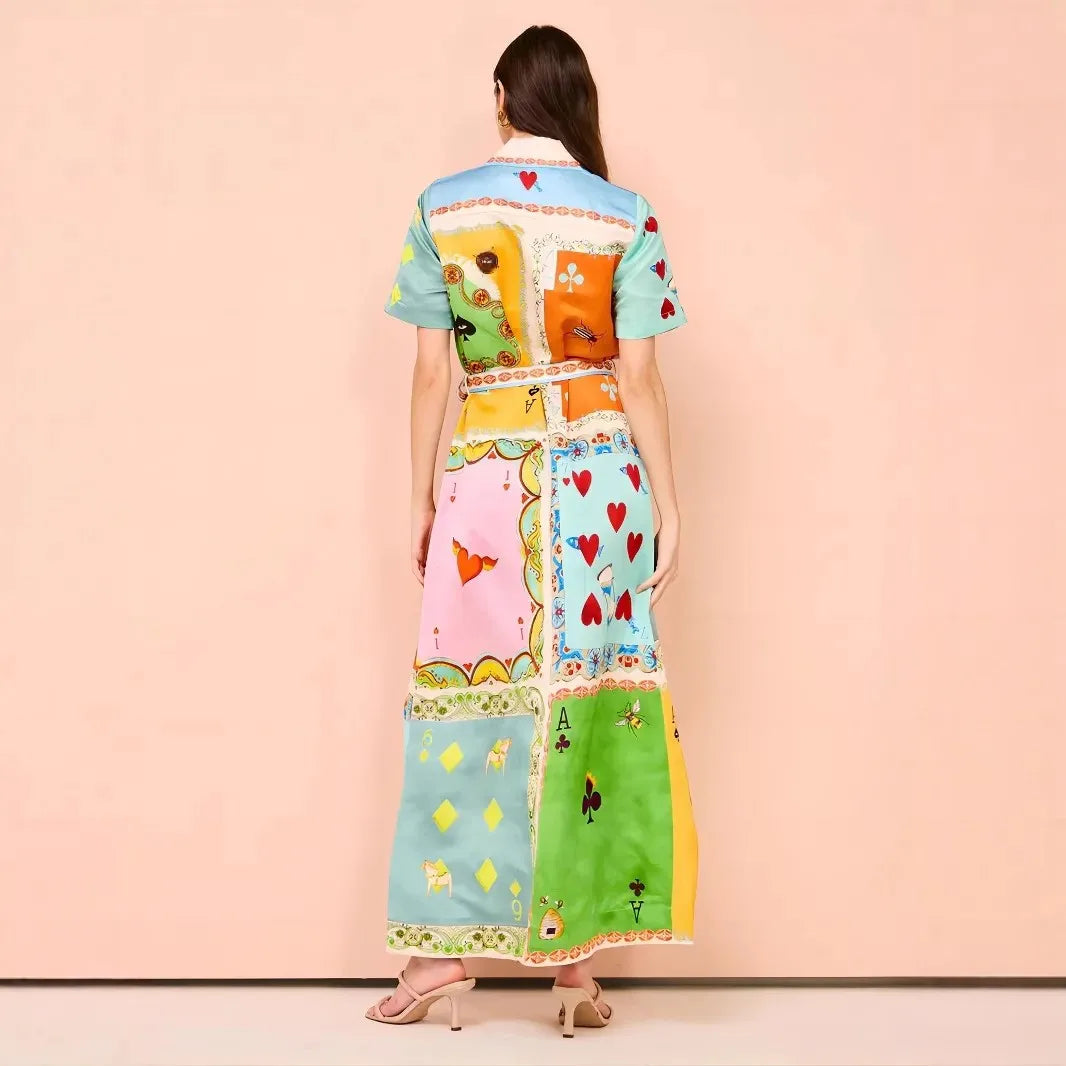 Casual Colorful summer Belted