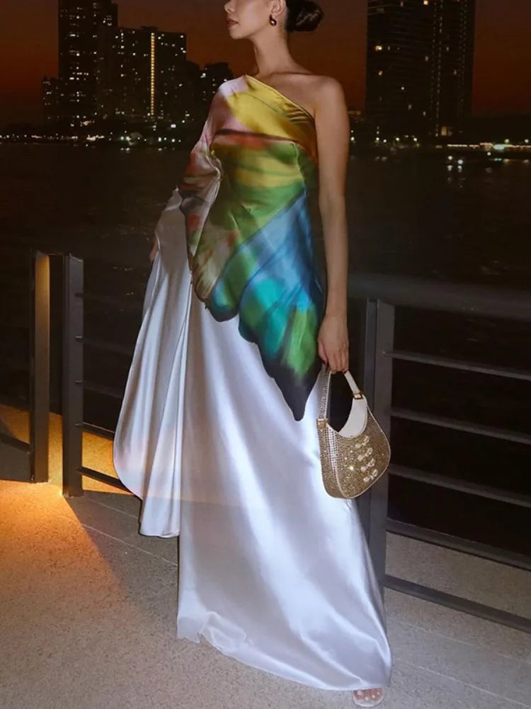 Spring One-Shoulder Dress
