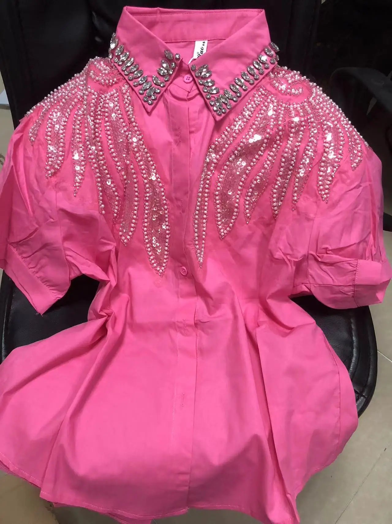 The Royals Collection - Sequined Embroidery Cotton Blouses
