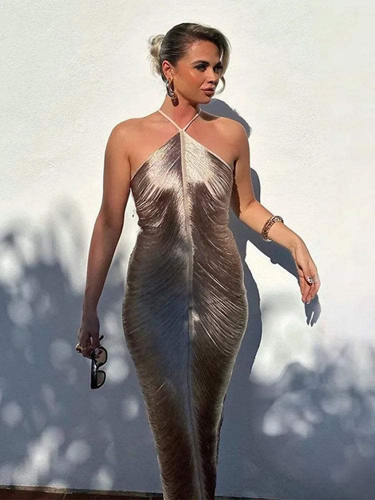 Sexy Silk Tassel Sirens Dress