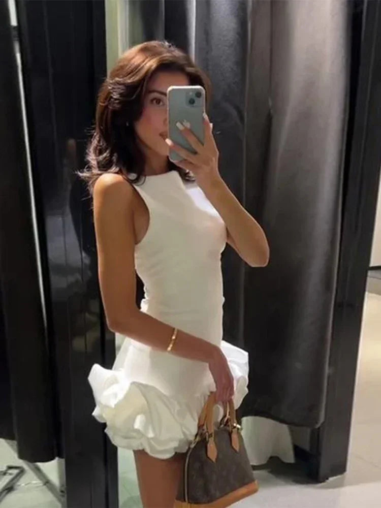 Mini Dress Ruffled