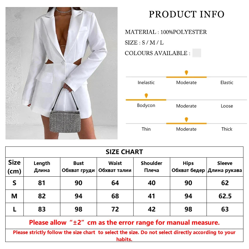 Cut-Out-Blazer-Minikleid