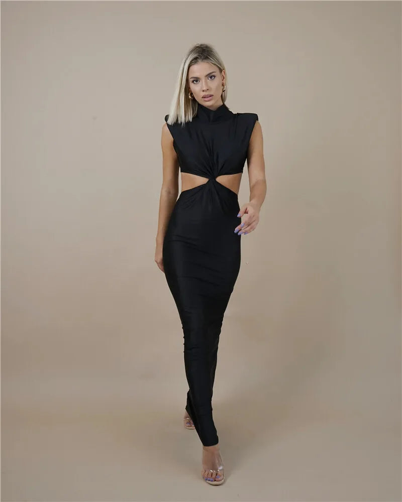 twisted cut out dress