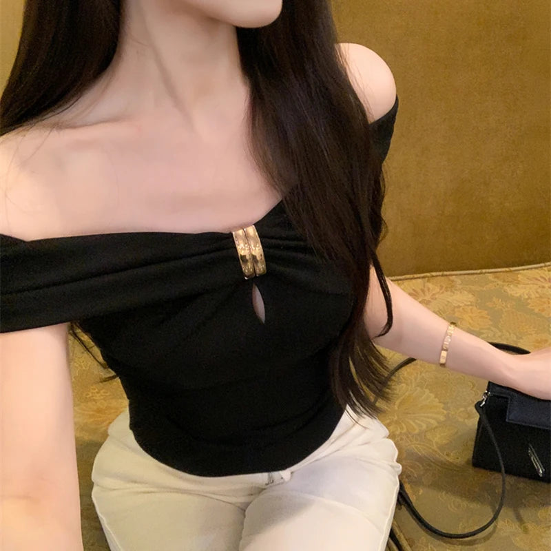 Off Shoulder T-shirt Aesthetic