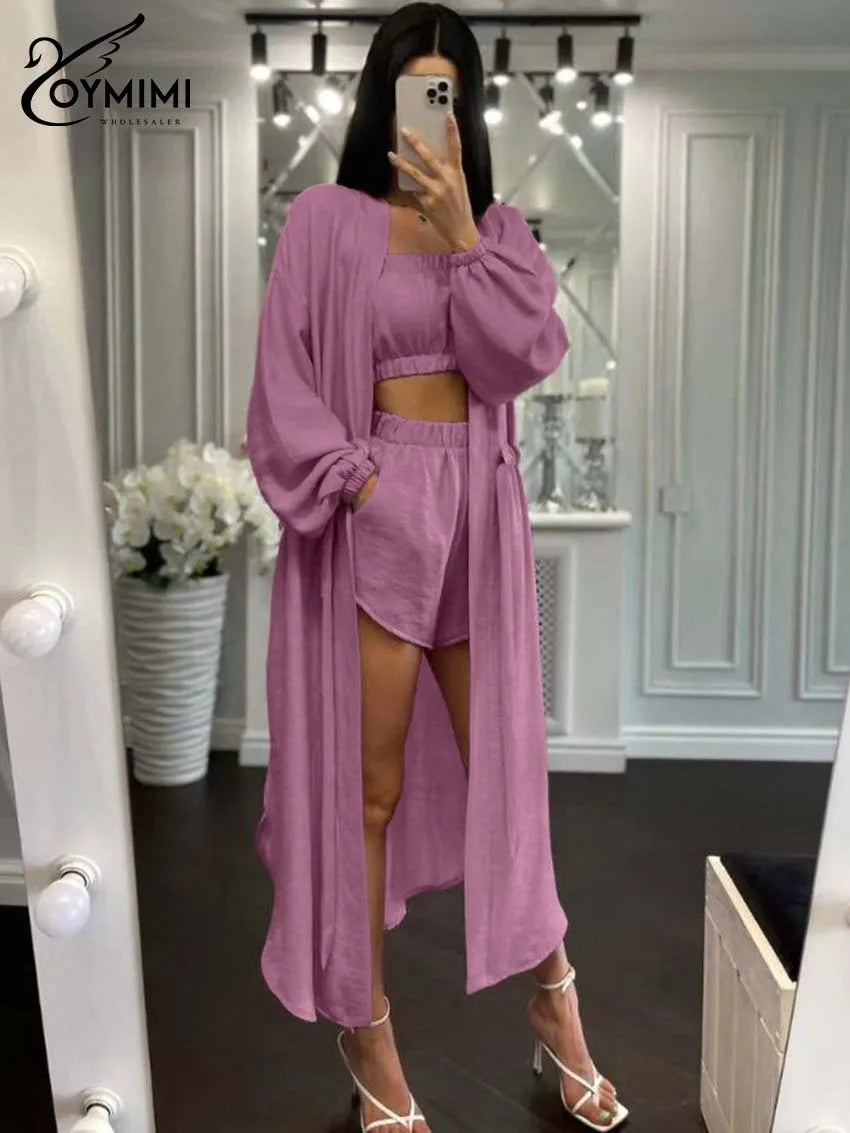 3 Piece Sets Woman Outfit Elegant