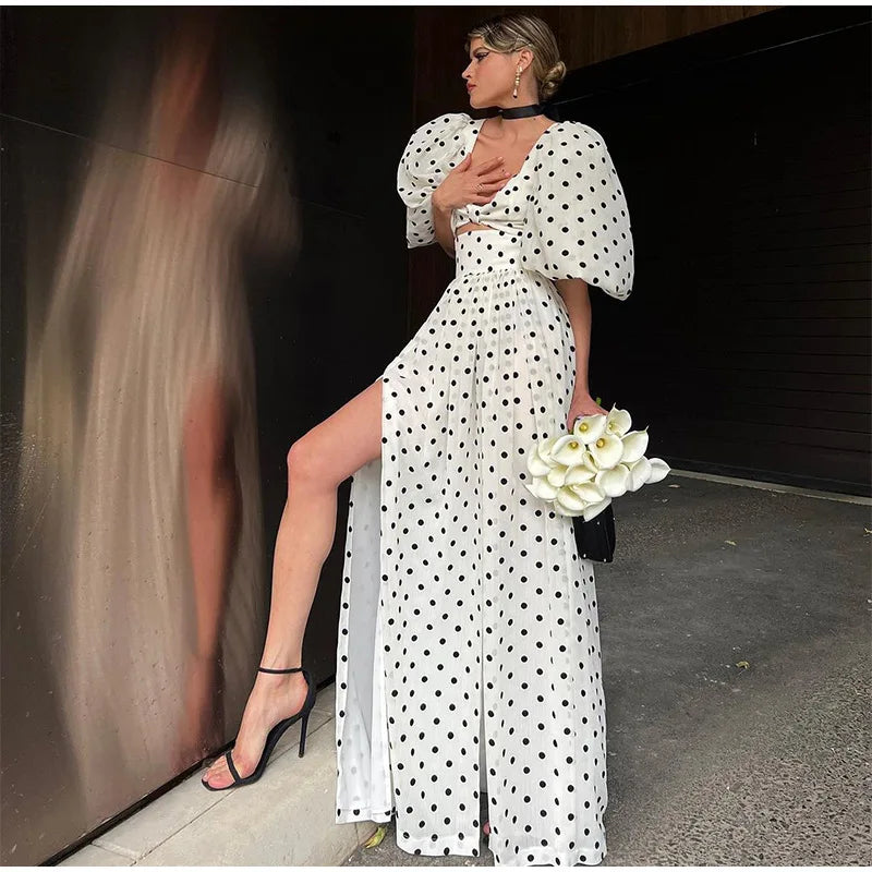 Polka Dot Top Skirt set
