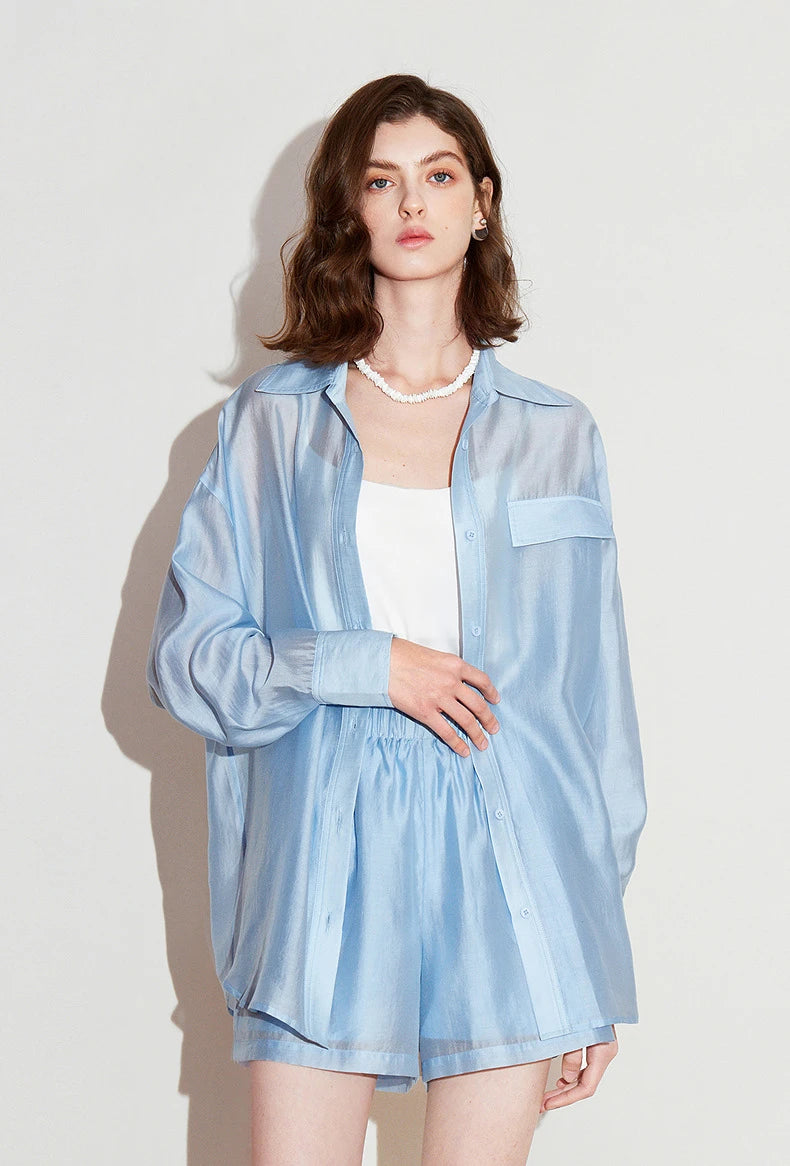Lightweight silk blouse