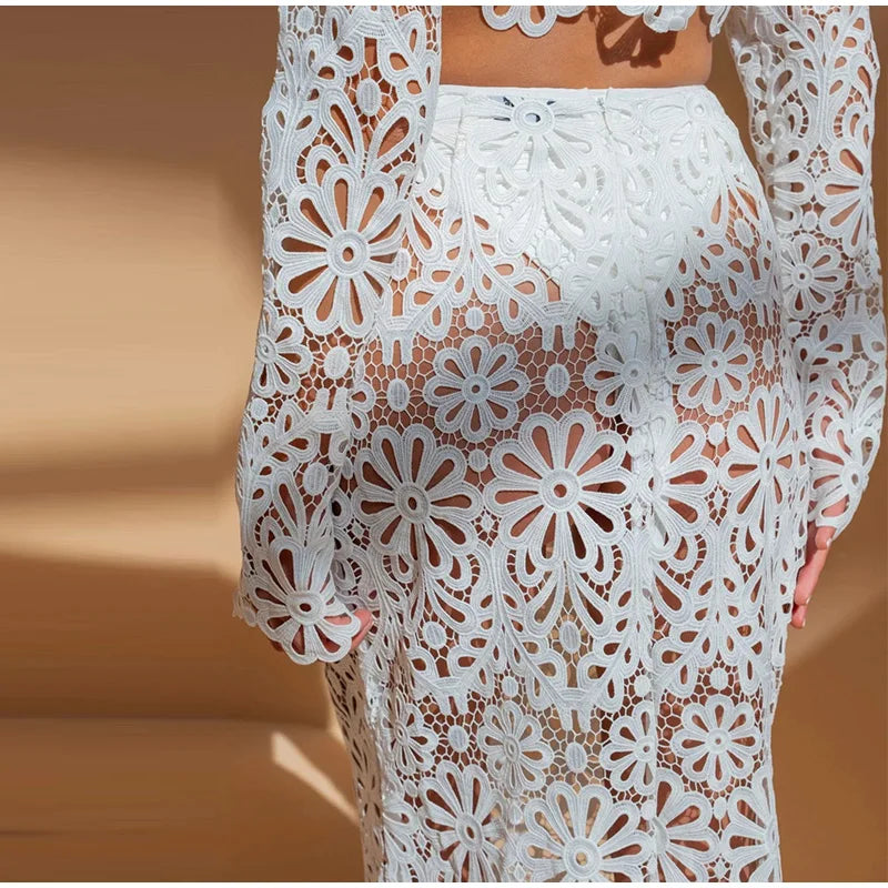 Lace skirt set