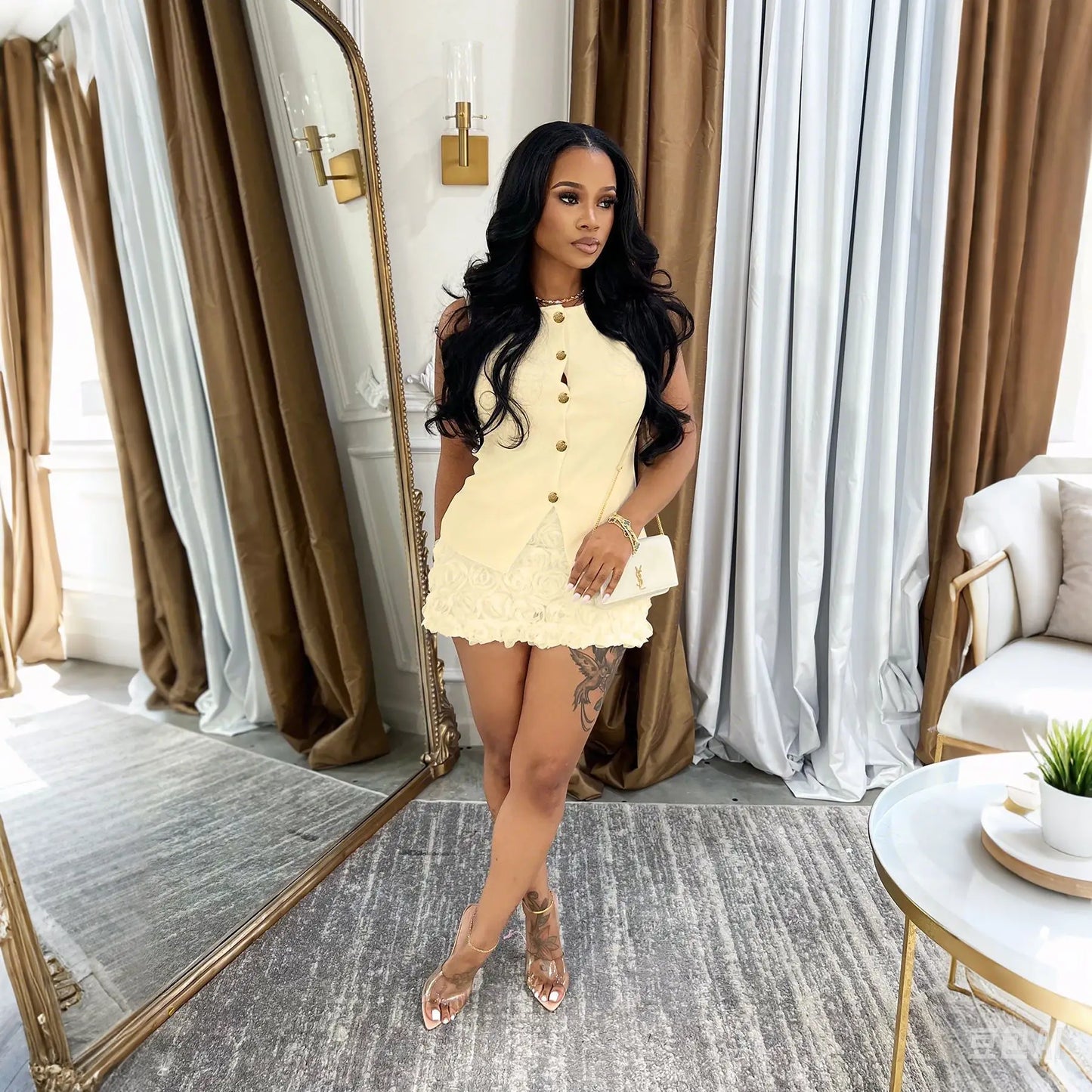 Single piece retro dress