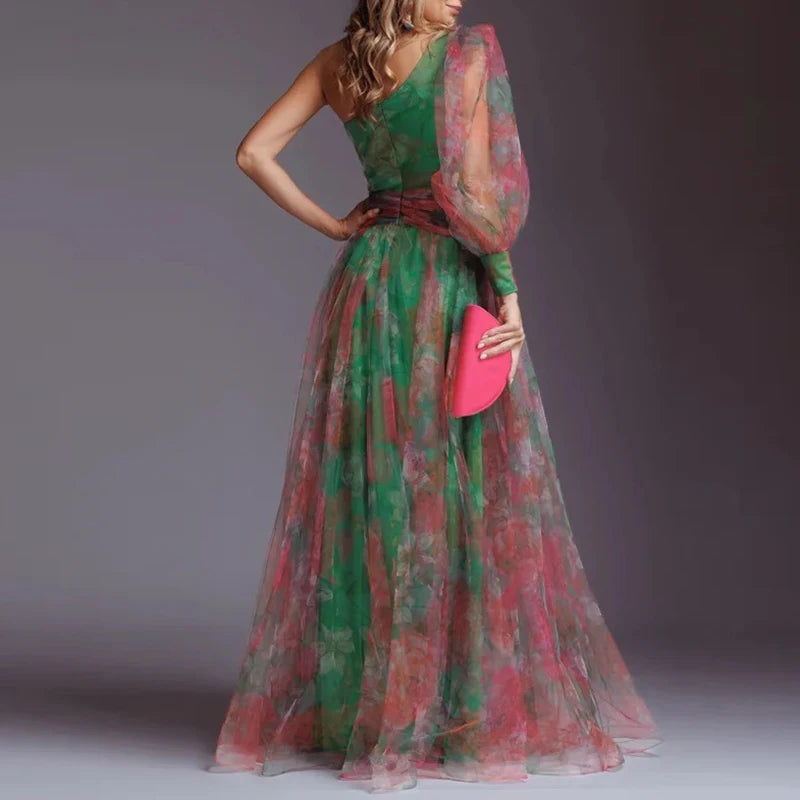 Resort Strand Abend Langes Kleid Gala Premium Promi