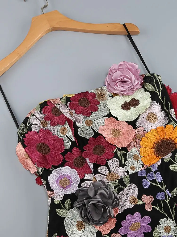 3D Flower Party Dress