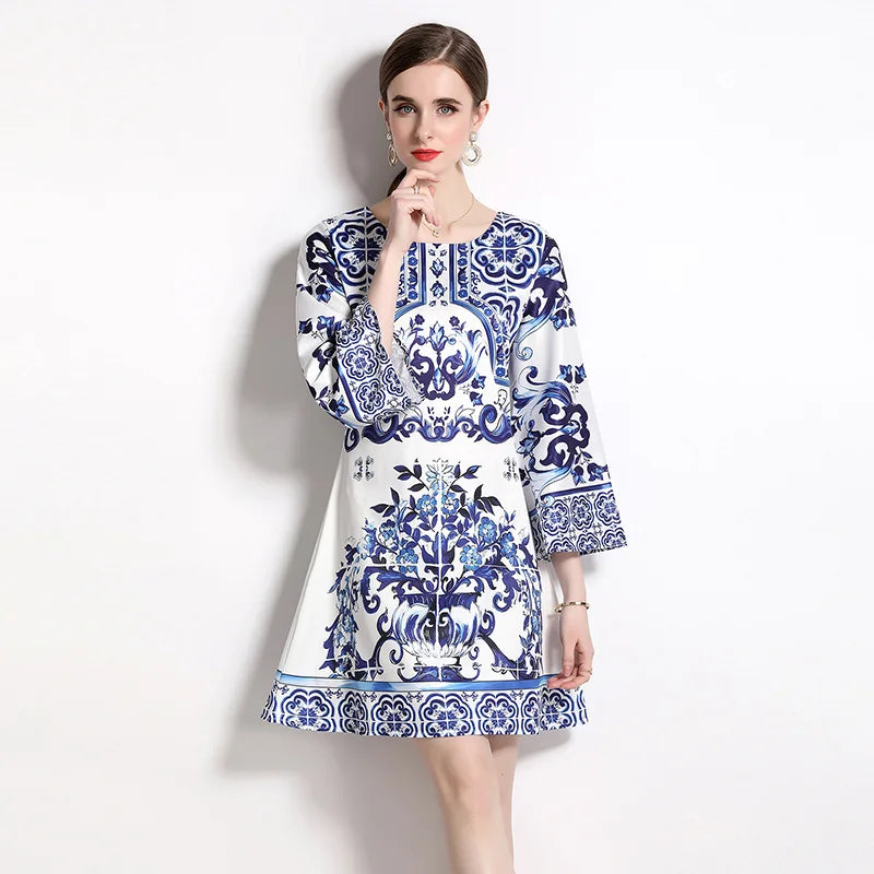 Vintage Posh Porcelain Pattern Dolce Dress
