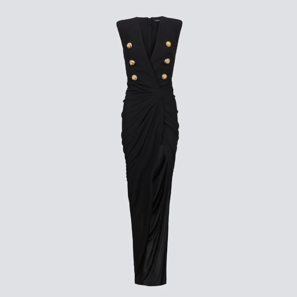 Bodycon buttoned dress