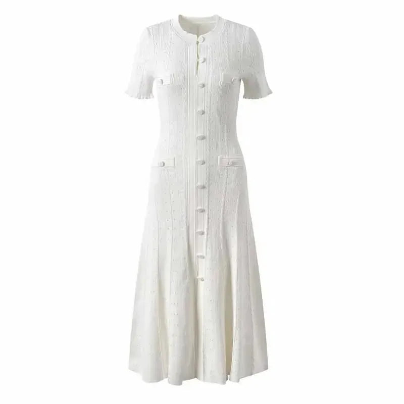 French Elegant Knitted Dress