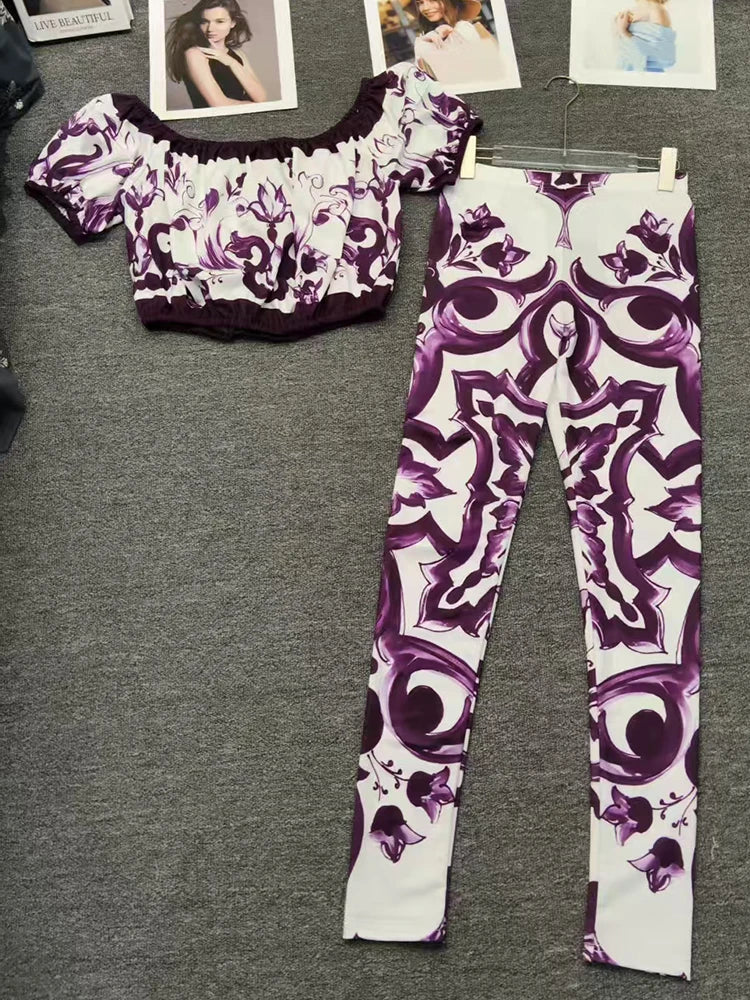 1 Retro geometric Purple Dolce Dream