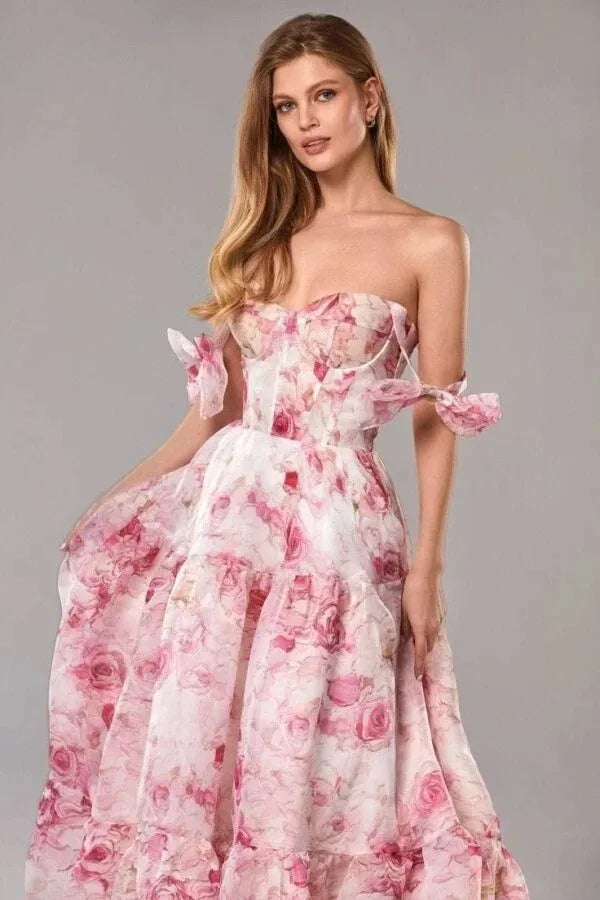 Long Dress Lady Elegant French