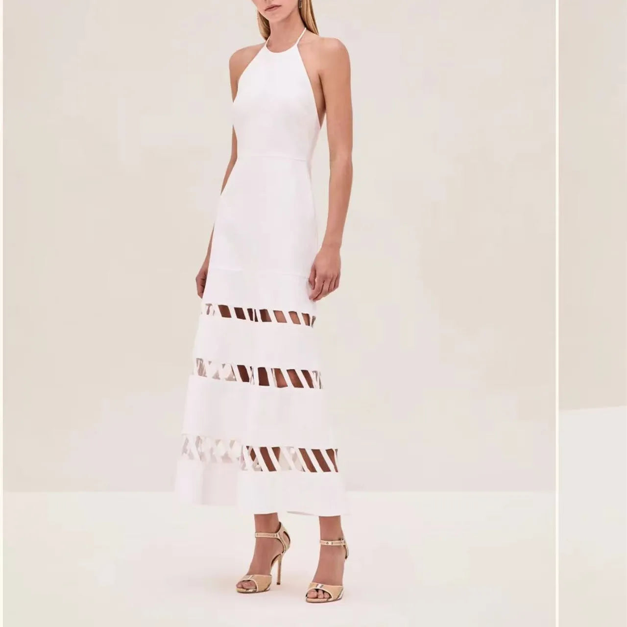 Women Halter Neck Cut out