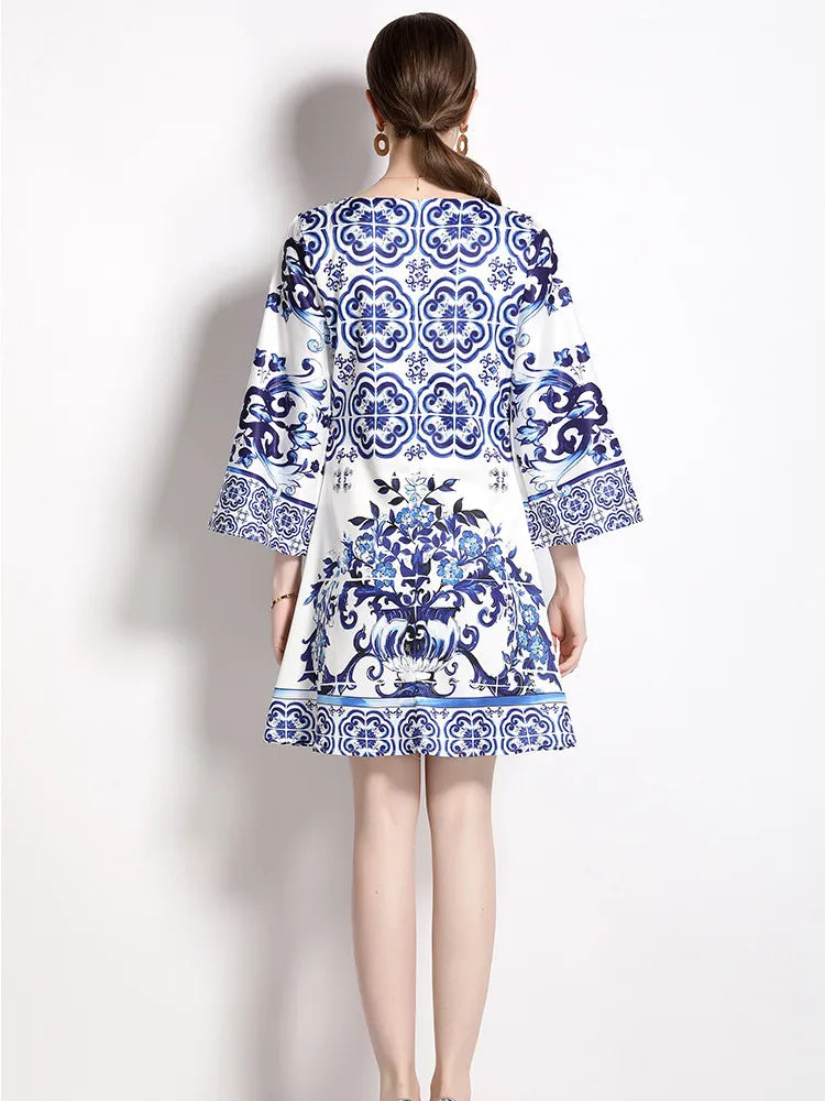 Vintage Posh Porcelain Pattern Dolce Dress