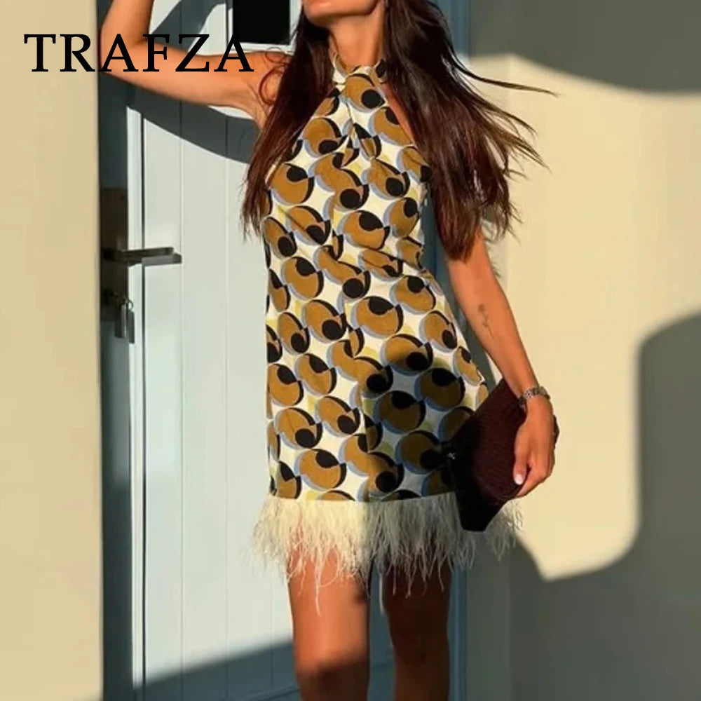 Panache Geometric Celebrity Feather piece