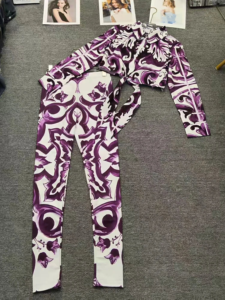 1 Retro geometric Purple Dolce Dream