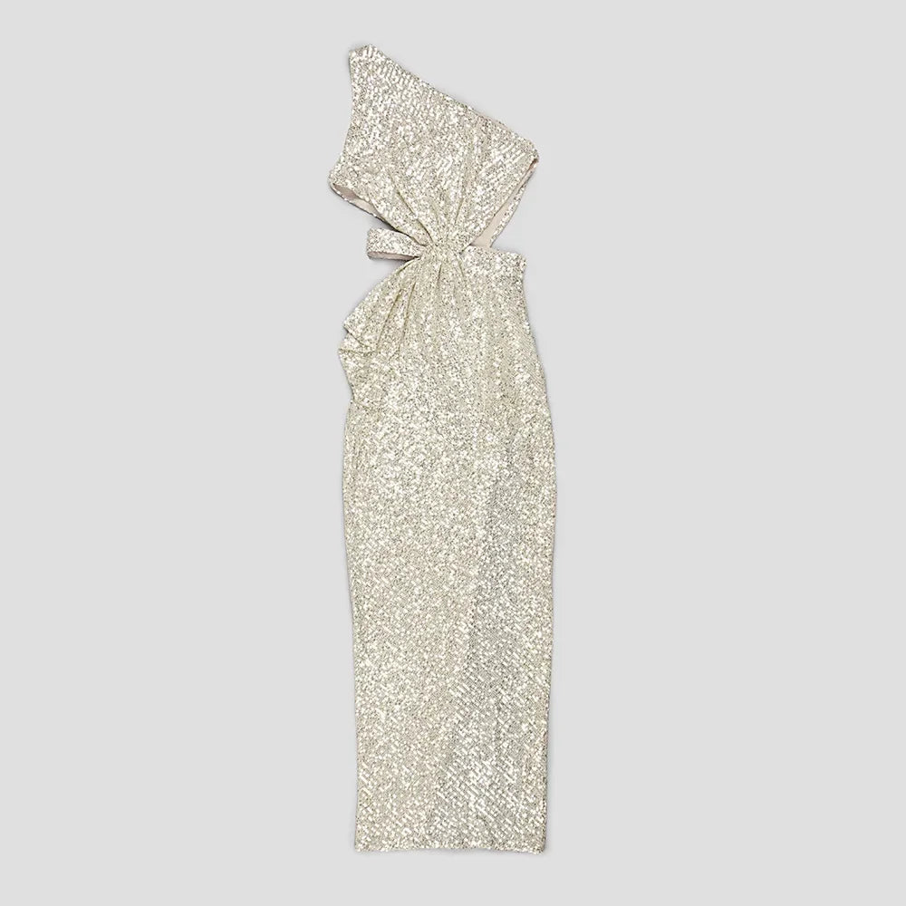 Glamourous Summer Party Dress cut out